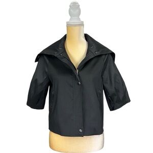 Samuel Dong Women’s Size Small Cropped Jacket Black Short Crop Bolero New NWT